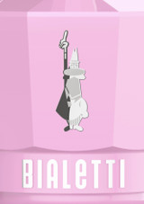 close-up of the Bialetti Moka Exclusive Express bialetti logo