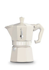 Bialetti Moka Exclusive Express Cream – 3 Cup on white background