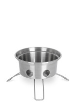 Close-up of the firebox on the petromax kelly kettle