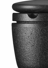 Skeppshult Swing Pepper / Spice Mill Black Ash Lid on a white background close up of the side
