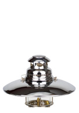 Petromax Top Reflector Chrome – polished steel shade for HK350/HK500 lanterns, shown on a white background close up.