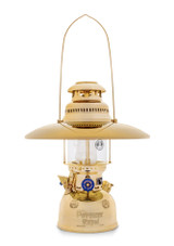 Petromax Top Reflector TOP5M – gold-plated steel shade for HK350/HK500 lanterns, shown on a white background connected to the lantern.