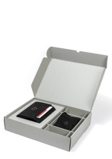 L’Atelier du Vin Oeno Motion Gold Nomad Lever Corkscrew pictured in the box it comes in
