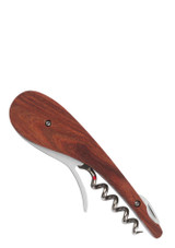 L’Atelier du Vin Soft Machine Rosewood – single-motion gear corkscrew with polished rosewood body, integrated foil cutter and bottle opener, shown on a white background.