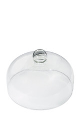 Zassenhaus Glass Cheese Dome – 28 cm clear glass lid shown on a white background.