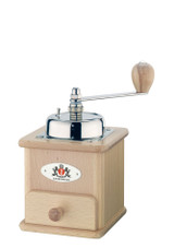 Zassenhaus Brasilia Manual Coffee Grinder – beechwood body, hand-crank burr mill, shown on white background. Zassenhaus Brasilia Manual Coffee Grinder – beechwood body, hand-crank burr mill, shown on white background.
