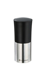 Zassenhaus Nutmeg & Spice Grinder DUO – compact stainless steel and plastic grinder with laser-cut teeth, shown on a white background.