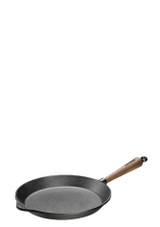 Skeppshult Cast Iron Frying Pan with Walnut Handle - 24 cm