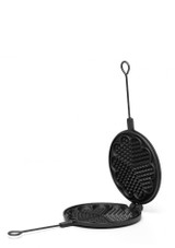 Skeppshult Cast Iron Waffle iron 21 cm open view different angle