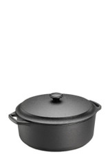 Skeppshult Round Cast Iron Casserole with Lid - 4L