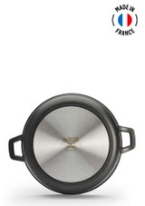 Induction compatible base of the De Buyer Choc Extreme Stewpan Casserole with Glass Lid - 28 cm (7L)