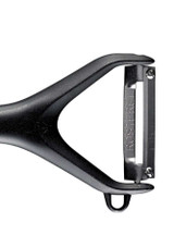 Close-up of the stainless blade on Westmark Gallant Vegetable & Asparagus Peeler – Stainless Steel Blade
