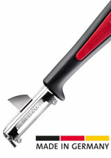 Westmark Gallant Swivel Peeler – Left-Handed Stainless Steel with made in germany text