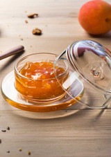 La Rochere Bee Glass Butter & Jam Dish – 70ml , with jam in it