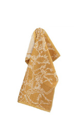 Bunzlau Castle Kitchen Towel VGM Almond Blossom Yellow on a white background