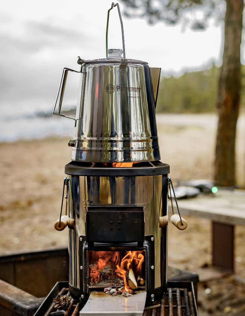 Petromax Rocket Stove RF33 – Efficient Outdoor Wood Burner | Croghan