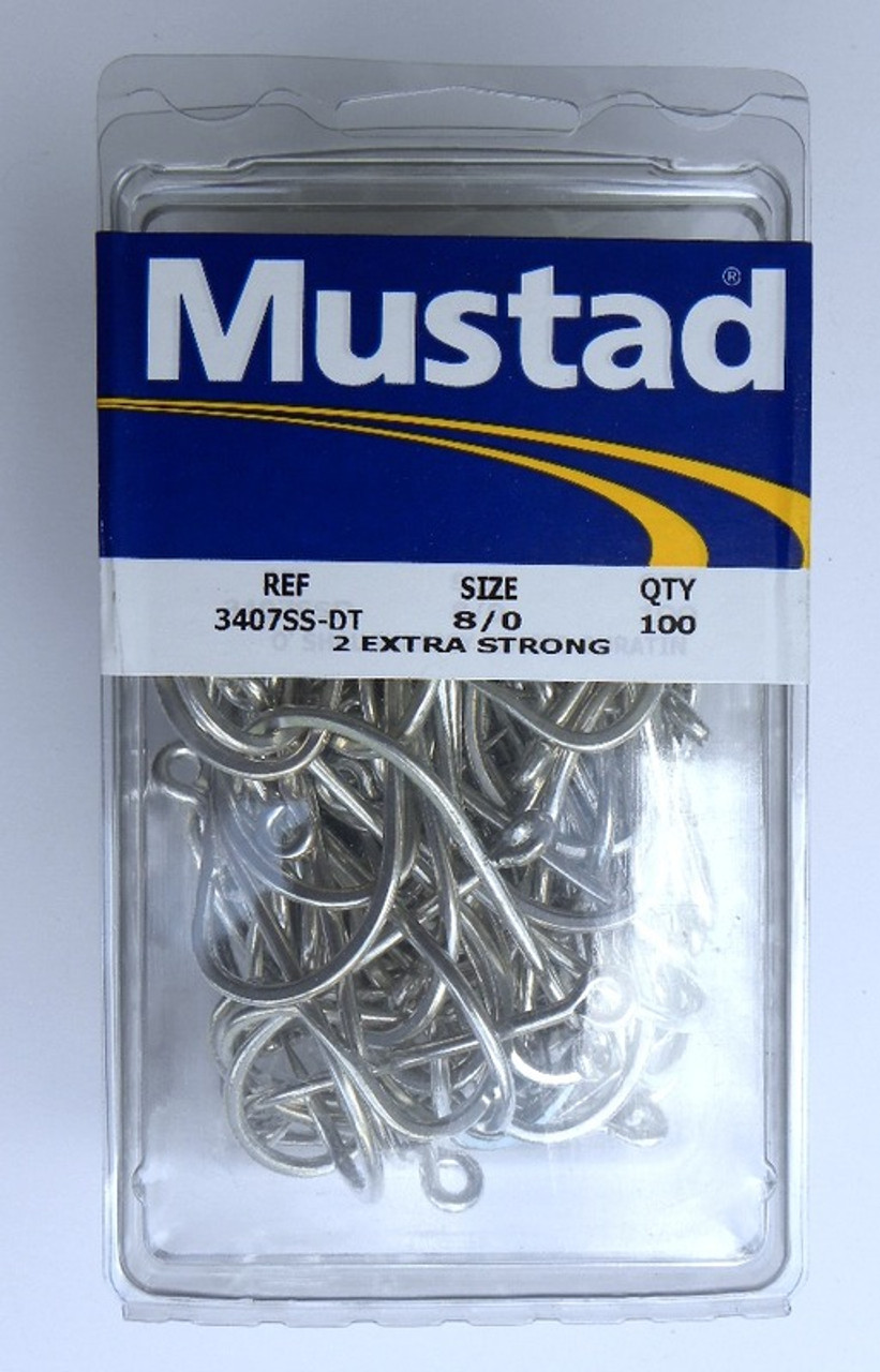 50 Mustad Classic O'Shaughnessy Fish Hooks 34091D Size 6/0 Duritan Open Eye