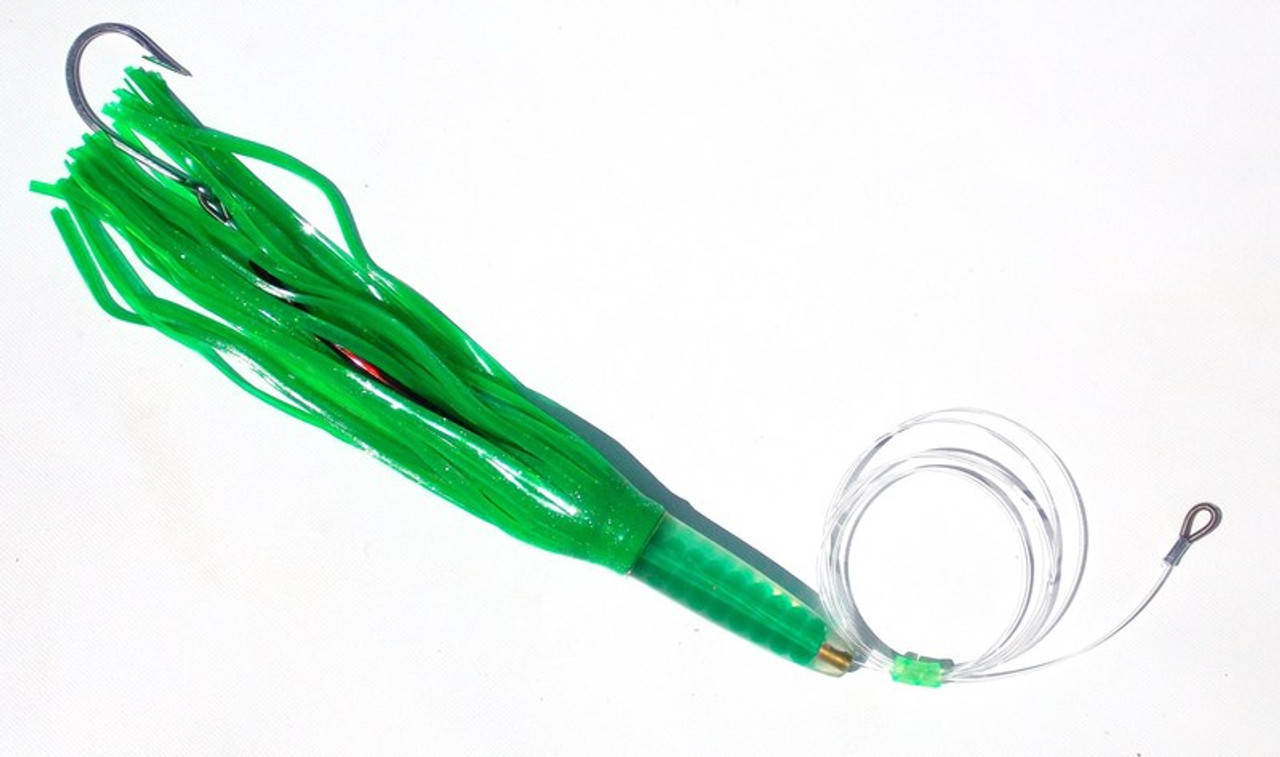 Green Machine type 12 double skirted rigged trolling lure