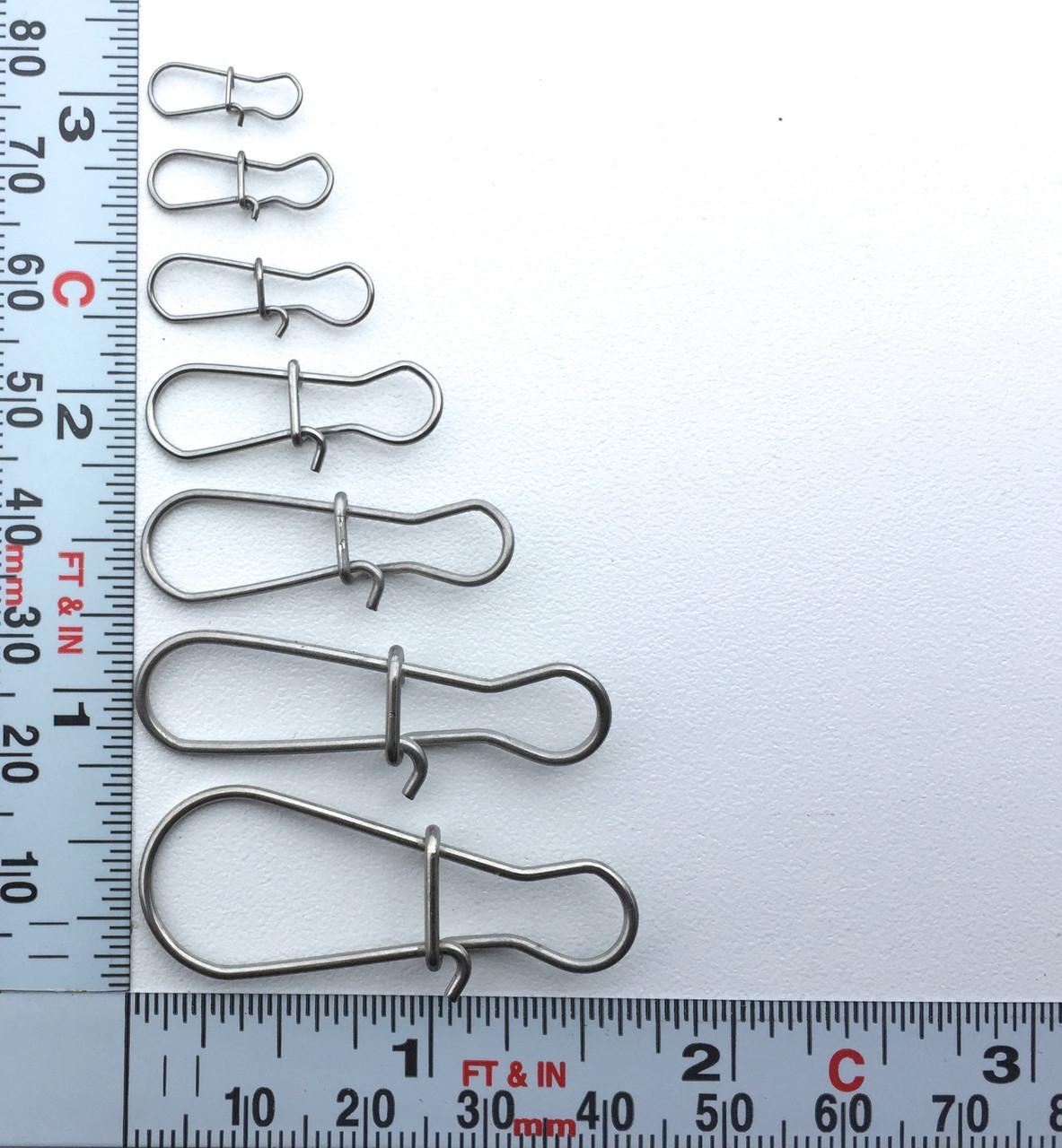 Stainless Steel Line Snaps - 10 Pack
