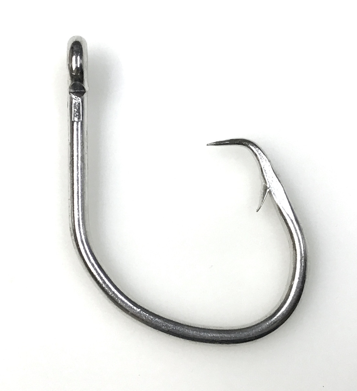 50pcs Size 10/0 Fishing 4x Strong circle hook offset black nickel