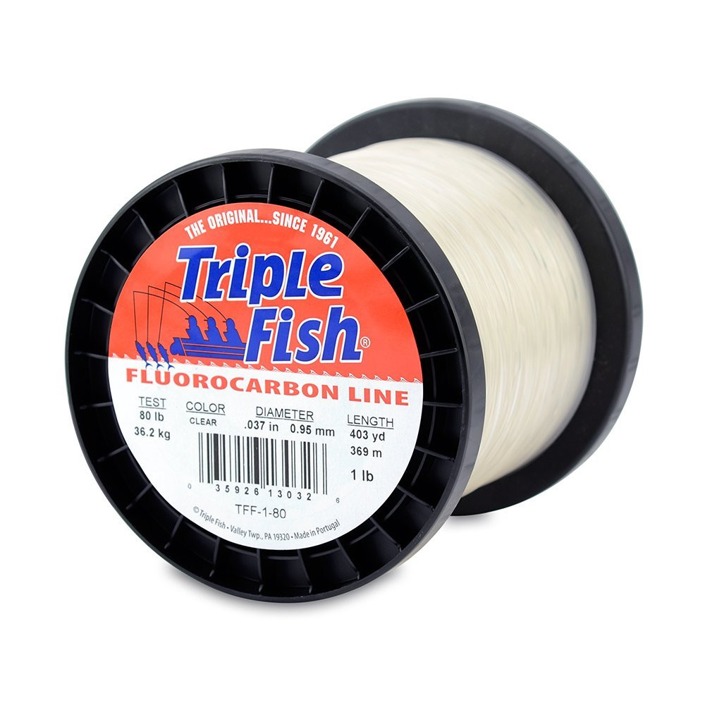 Triple Fish Fluorocarbon Leader 1 Lb Spool - CatchAllTackle.com