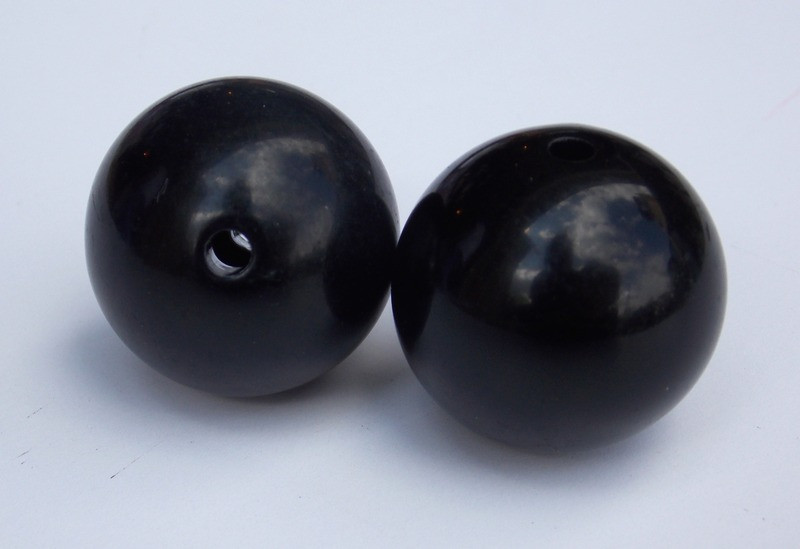 Outrigger Balls set of 2 1" black plastic balls