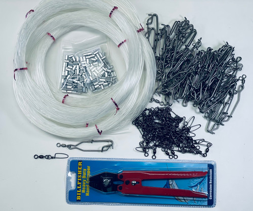 Decoying Rigging Kit 1,000' Clear 400lb, 50 gang clips, 50 coast lock 
