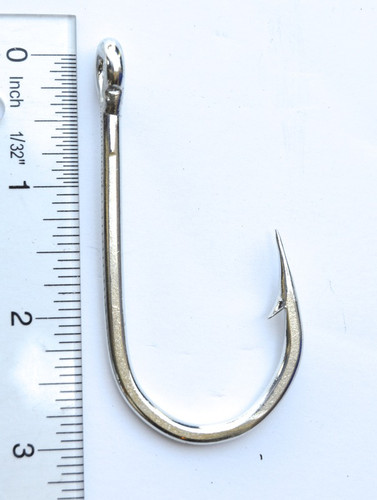 PACK OF 25 Size 7/0 TACKLEWORKS Offset Nickel Kahle Fishing Hooks