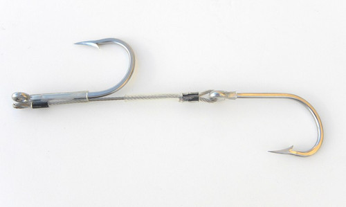 Premium Double Hook Stiff Rig Stainless Cable