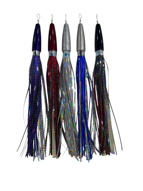 12oz Wahoo Bullet Head Lure w/Mylar 14"