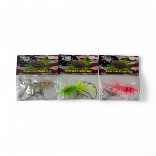 Doormat Fluke Rig 3D Squid Single Hook Rig