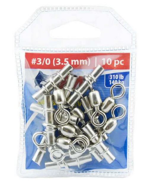 AFW 10ct Brass Sleeve Swivels Size 3/0 (3.5mm) 310lb AFW 10ct Brass Sleeve Swivels Size 3/0 (3.5mm) 310lb