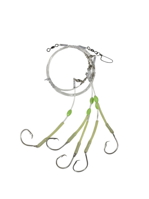 Premium Deep Drop 5 Hook Rig Mustad 39960 Hooks Premium Deep Drop 5 Hook Rig Mustad 39960 Hooks