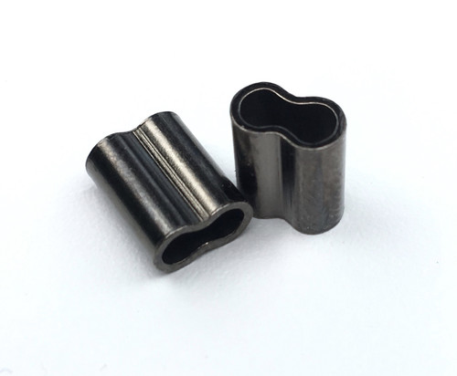 Copper Mini Double Barrel Crimp Sleeves 100pcs available 0.6mm to 3.3mm