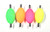 2" Egg  Floats bulk 100 pack in assorted colors -