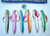 Vertical Jig Set of 6 lures  250g  8 3/4 OZ with 6 pocket lure bag