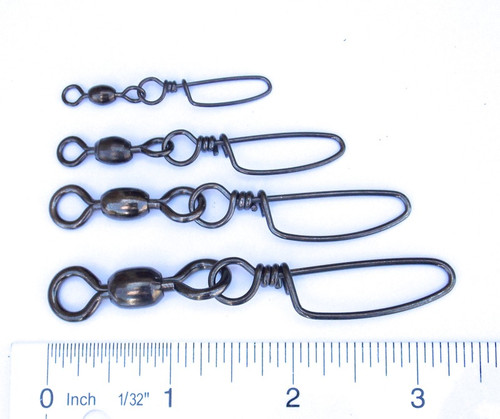 Premium Black Nickel Stainless Steel Coastlock Snap Swivels 25pcs