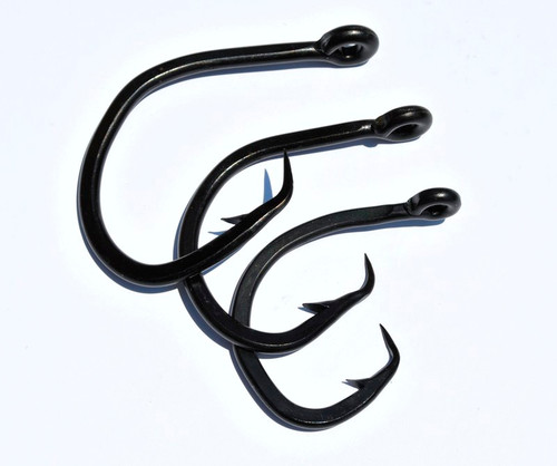 Black Commercial Forged Offset Circle Hooks 