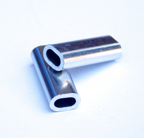 Aluminum Crimp Sleeve Double Barrel available in 1.5mm-4.2mm