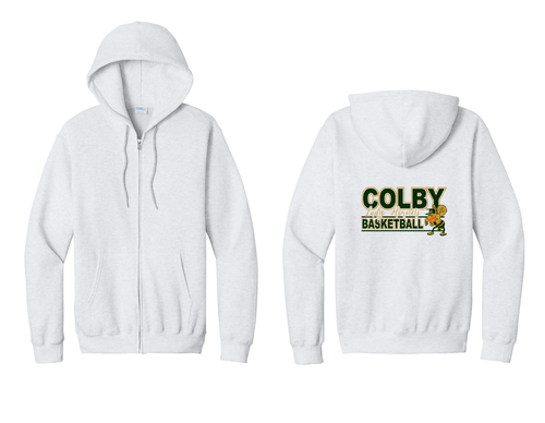 Colby Lady Hornets Basketball Zip-Up Hooded Sweatshirt
