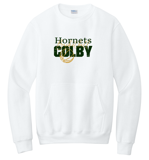 Colby Boys Basketball Pocket Crewneck Sweatshirt
