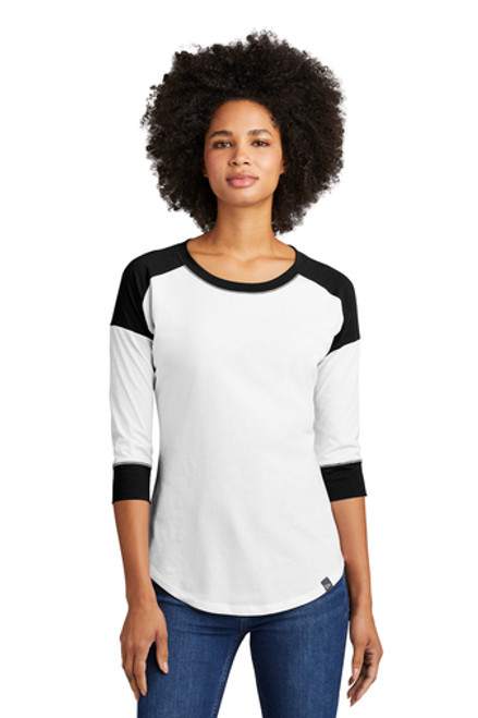 New Era Ladies Heritage Blend 3/4-Sleeve Baseball Raglan Tee