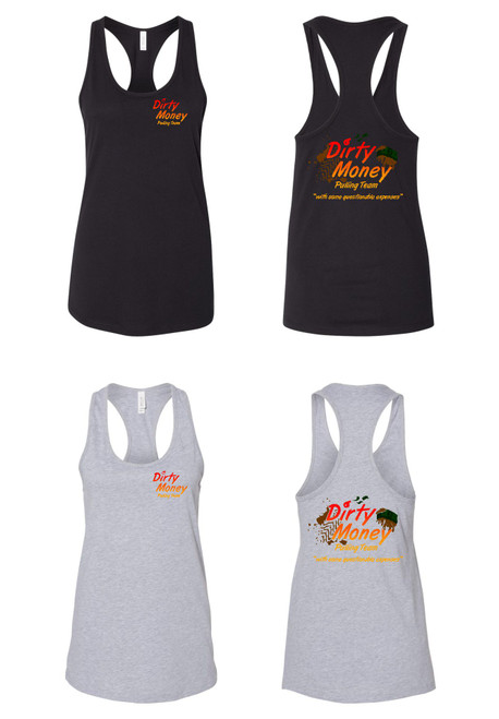 Dirty Money Pulling Women's Racerback Tank (6008)