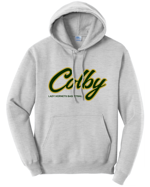 Colby Lady Hornets Basketball Tackle Twill Hooded Sweatshirt