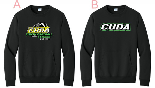 CUDA Crewneck Sweatshirt w/ Pouch Pocket (PC78PKT)