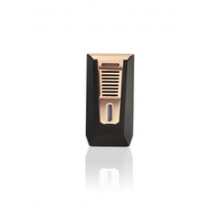 Colibri Slide Double Lighter Matte Black & Rose Gold