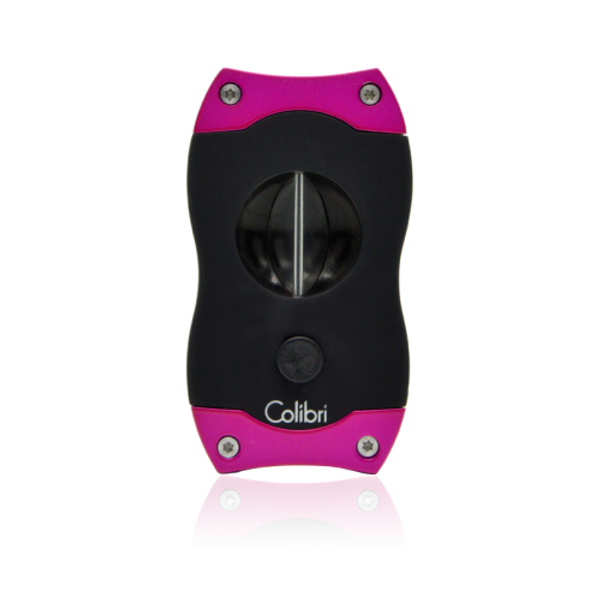 Colibri V-cut Cigar Cutter Black & Pink