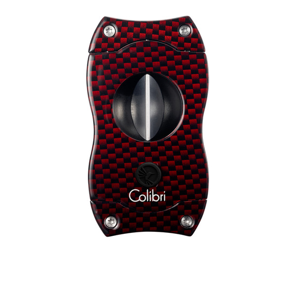 Colibri V-cut Cigar Cutter Red Carbon Fiber