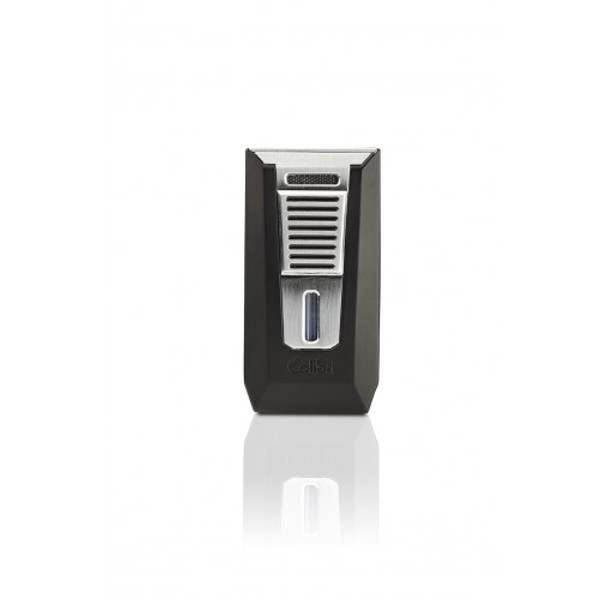 Colibri Slide Double Lighter Matte Black & Chrome