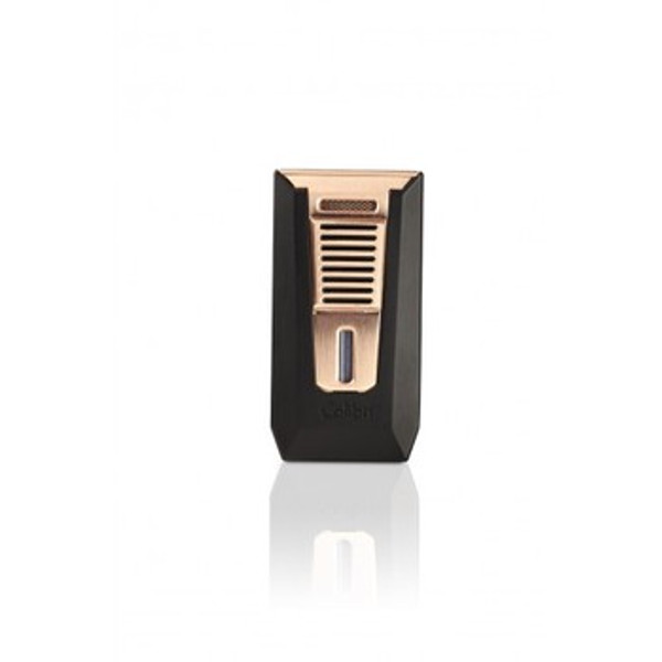 Colibri Slide Double Lighter Matte Black & Rose Gold